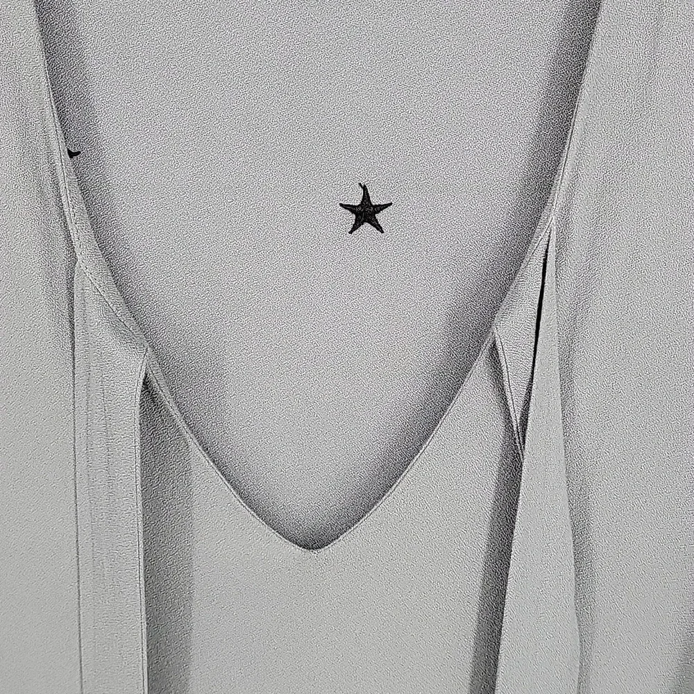 Wildfox Scattered Star Embroidery Mini Dress Grayish Blue‎ Size XS